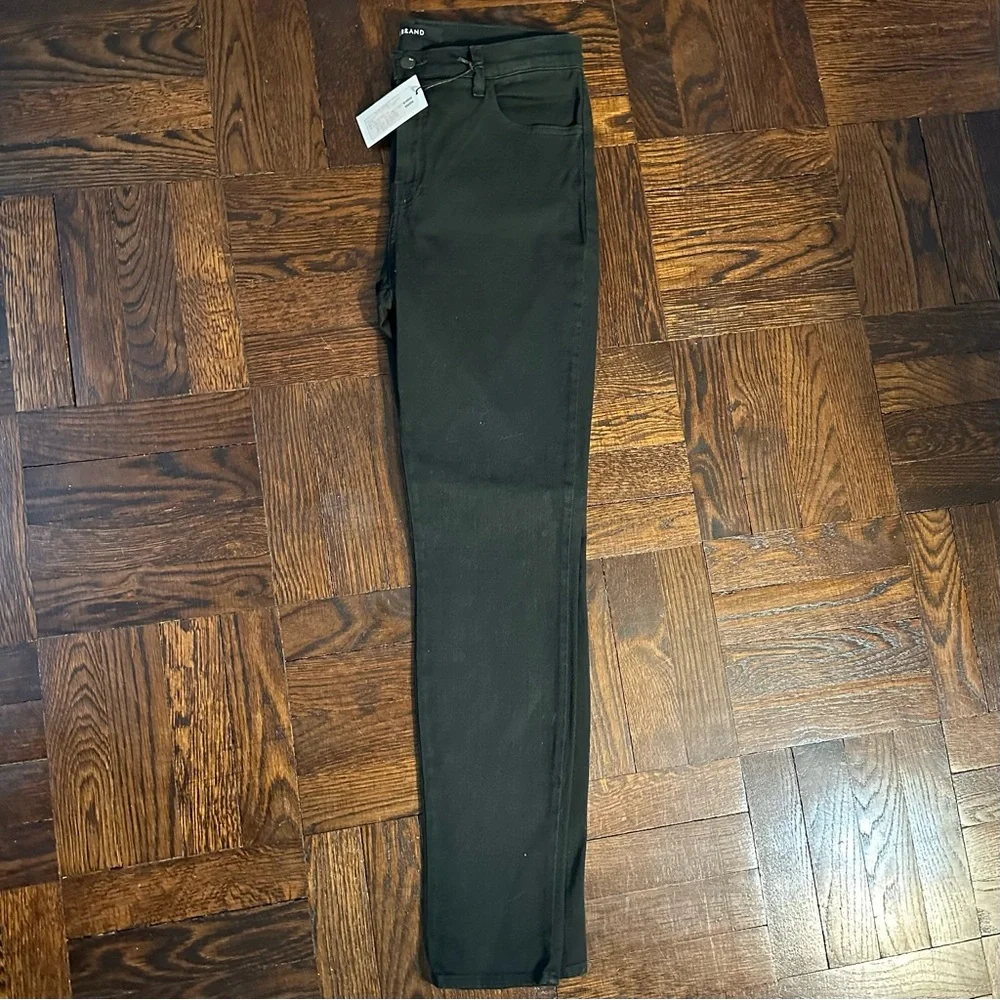 J BRAND JEANS MARIA HIGH-RISE SKINNY LEG STRETCH COTTON EVERGREEN NWT - SIZE 30 - Picture 4 of 9